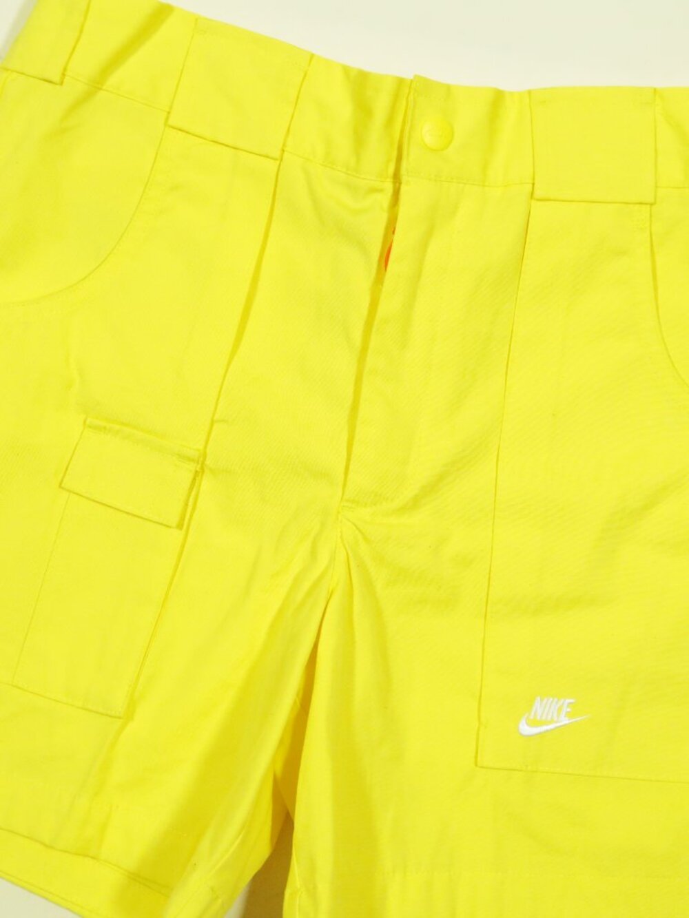 Nike Sportswear Reissue Woven Shorts Mens M Yellow 1987 Canvas Stretch New